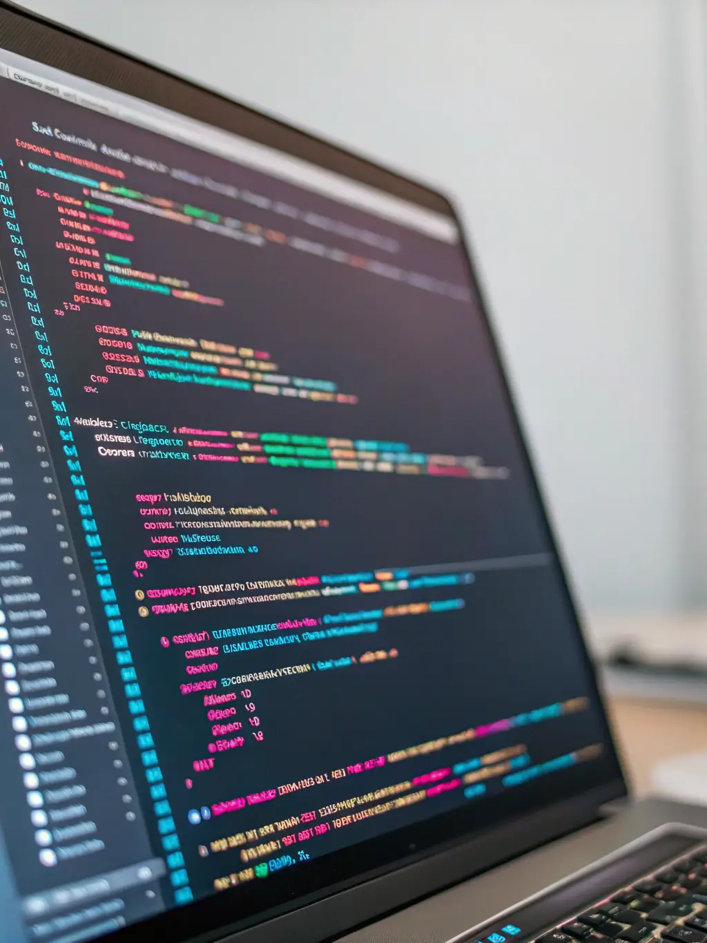 A secure digital interface displaying encrypted data, representing HR Partnerzy's dedication to data protection and confidentiality.
